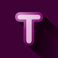 Volume icons alphabet T