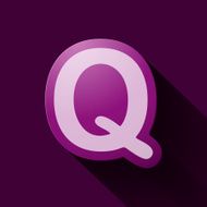 Volume icons alphabet Q