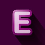 Volume icons alphabet E