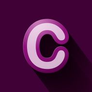 Volume icons alphabet C