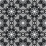 Lace black seamless mesh pattern N5