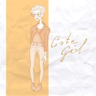 Modest Girl Hipster Style N2
