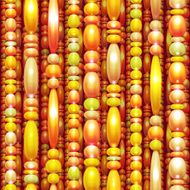 Vector seamless pattern with colored beads N5