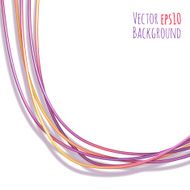 Vector abstract background with colored ropes