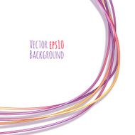 Vector abstract background with colored ropes N2