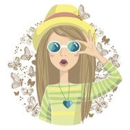 girl with butterflies N3