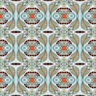 seamless geometry vintage pattern ethnic style ornamental backg N228