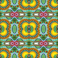 seamless geometry vintage pattern ethnic style ornamental backg N236