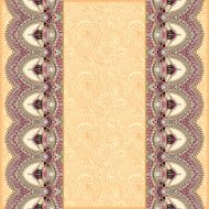 ornamental background with flower ribbon stripe pattern greeti N85