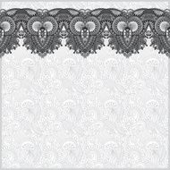 grey ornamental background with flower ribbon stripe pattern N2