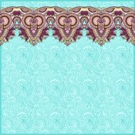 ornamental background with flower ribbon stripe pattern greeti N88