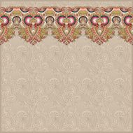 ornamental background with flower ribbon stripe pattern greeti N89