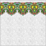 ornamental background with flower ribbon stripe pattern greeti N91
