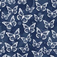 seamless pattern with butterflies N9