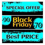 Black Friday blue and black