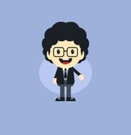 adorable boy cartoon character N2