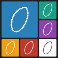 pearl necklace icon