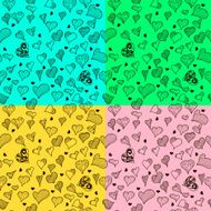 Seamless pattern with hearts N41