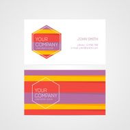 Flat Business Card Design