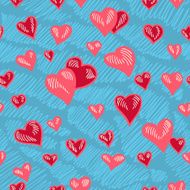 Seamless pattern of hearts N9