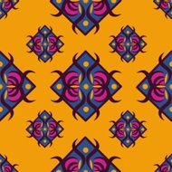 Seamless pattern with diamond-shaped ornament