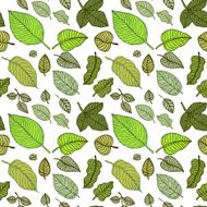 Leaves Seamless vector background