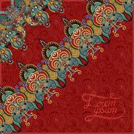 ornamental background with flower ribbon stripe pattern greeti N92