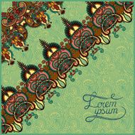 ornamental background with flower ribbon stripe pattern greeti N95
