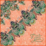 ornamental background with flower ribbon stripe pattern greeti N98