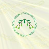 Vector olive tree green background