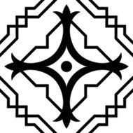 old design of pattern tile