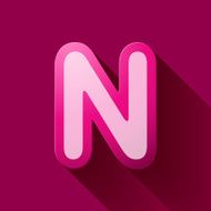 Volume icons alphabet N N2