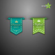 Vintage premium quality labels set N2