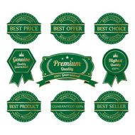 Vintage premium quality labels set N5