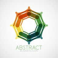 Symmetric abstract geometric shape N100