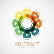 Symmetric abstract geometric shape N103
