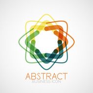 Symmetric abstract geometric shape N104