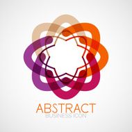 Symmetric abstract geometric shape N110