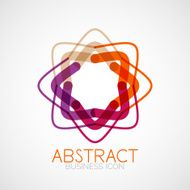 Symmetric abstract geometric shape N112