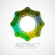 Symmetric abstract geometric shape N119