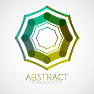 Symmetric abstract geometric shape N121