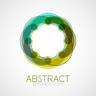 Symmetric abstract geometric shape N122