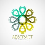 Symmetric abstract geometric shape N124