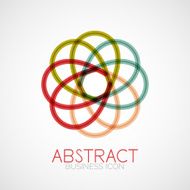Symmetric abstract geometric shape N128