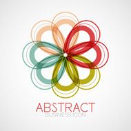 Symmetric abstract geometric shape N130