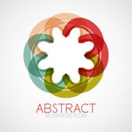 Symmetric abstract geometric shape N131