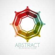 Symmetric abstract geometric shape N132