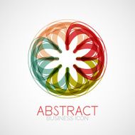 Symmetric abstract geometric shape N135
