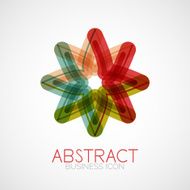 Symmetric abstract geometric shape N138
