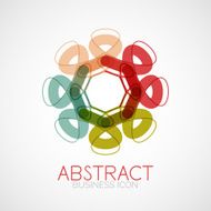 Symmetric abstract geometric shape N139